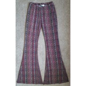 LA Hearts Patterned Bell Bottoms